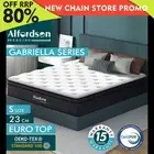 ALFORDSON Mattress Single Bed Euro Top Spring Foam Bedding 23CM Medium Firm