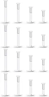 [Lcolyoli] 16G Clear Earrings for Sports Clear Push Top Piercing Retainers 2mm Flat Top Bioflex Lip Rings Labret Retainer for Women Men 6-12mm Bar Length