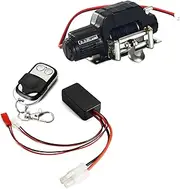 RC Winch Set, Metal Simulated Winch Controller Receiver for Axial SCX10 D90 D110 1:10 RC Car