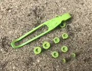 Zombie Green Titanium Deep Pocket Clip & Screws Set For Spyderco Paramilitary 2