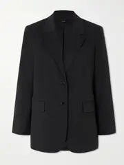 [Theory] Theory - Linen-blend Blazer - Black - US2 US 2 Black