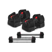 Cortex Revolock V2 80kg Pair Set Adjustable Steel Dumbbell Barbell All-in-one