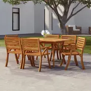 Garden Table Solid Wood Acacia Outdoor Patio Table Multi Sizes vidaXL