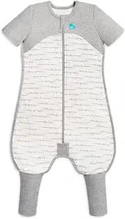 Love To Dream Sleep Suit - Twin Zipper - Grid Pads - Reduce Slipping - Machine Wash - Wearable Blanket - All Season - Onesie - Play and Sleep - 1.0TOG