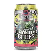 Brookvale Union Vodka Lemon Lime Bitters Mixed Drink, Zesty & Refreshing Finish,