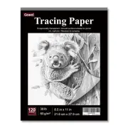 Tracing Paper for Drawing, 8.5”x11 Trace Paper, 120 Sheets (38 lb/ 60 GSM)