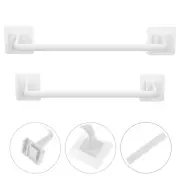 2Pcs Modern Hand Towel Bar Bathroom Towel Bar Hand Towel Shelf