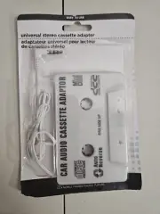 New White Cassette 3.5mm Audio Car Stereo Adapter Free US Shipping