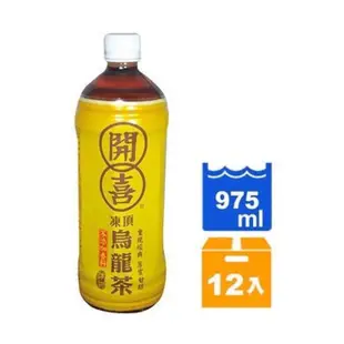 （免運費）開喜凍頂烏龍茶有糖/無糖575ml x24入,975ml 12入,1500ml 開喜寶特瓶 開喜 開喜烏龍茶