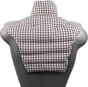 Neck Pillow, Cervical Neck + Shoulders + Back, Brown/White, Grape Seed Pillow, Neck Pillow, Heat Cushion, 2 in 1, Heat and Cold Possible
