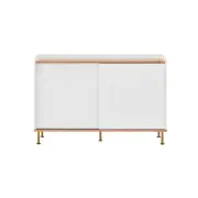 Sao Paulo Buffet Unit Sideboard Storage Cabinet - White - White