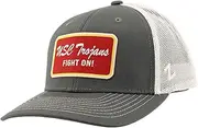 Zephyr NCAA Officially Licensed Trucker Hat Dakota Patch Brick Gray White