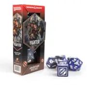 Sirius Dice: Dungeons & Dragons Adventure Dice Set FIGHTER Blue New Free Ship US