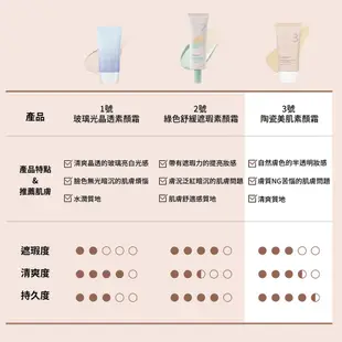 潤碧之茵 3號 陶瓷美肌素顏霜 SPF50+/PA++++