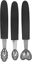 TOKIDNY 3pcs Retro Ice Cream Scoop Fruit Scooper Set Stainless Steel Plastic Multi-Functional Home Tool