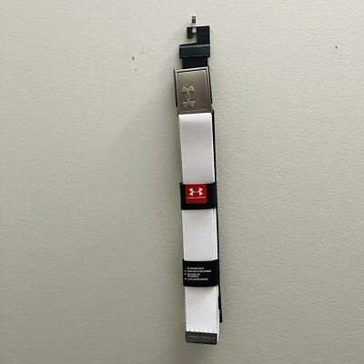 Under Armour UA 1305487 Adjustable Reversible Men's Golf Belt White/Gray OSFA