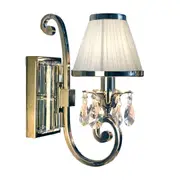 Luxuria 1 Light Wall Lamp - White
