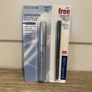 UNSTOPPABLE MAYBELLINE WASHABLE MASCARA 205NSL03 SOFT BLACK ORIGINAL FORMULA
