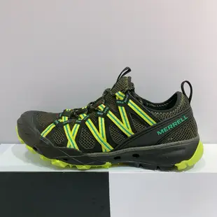 MERRELL Choprock 男生 黑螢光綠色 水陸兩用 快速排水 耐磨 黃金大底 戶外登山 兩棲鞋 ML48695