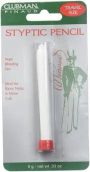 Clubman Pinaud Styptic Pencil 0.33 Oz Travel Size for Razor Nicks Cuts and Bites