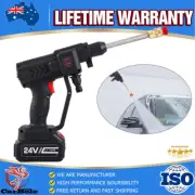 24V Pressure Car Wash Gun Water Spray Gun Jet Lance Cleaning Tool-Kits NEW