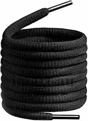 [Generic] Oval Shoe Laces for Sneakers, Durable Basketball, Baseball, and Athletic Sport Shoelaces for Men and Women, Ideal for Trainers and Casual Shoes (1 Pair)