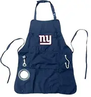 Team Sports America NFL New York Giants Ultimate Grilling Apron | Bottle Opener and Insulated Beverage Holder | Heavy Duty Durable Cotton Canvas 300 GSM | Machine Washable | Adjustable Straps