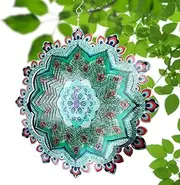 Butterfly Wind Spinners, 3D Hangable Stainless Steel Wind Spinner Sculptures, 12Inch Reflective Decorative Garden Art Supplies for Backyard, Patio, Porch, Balcony, Home