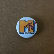 MTV Badge / Pin / Music Television / Retro / Music Videos / Rock n Roll