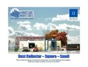 O Scale Dust Cyclone Sq. S. Building Structure Train Layout