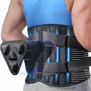 Back Brace for Lower Back Pain Relief with 3D Lumbar Pad, 6X Back Support Belt