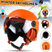 Winter Ski Snowboard Helmet with Visor Goggles Sports Mask Safety Wind/Snowproof