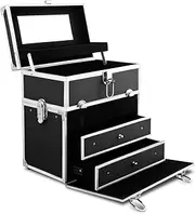 [OZSTOCK] Portable Beauty Case Makeup Case Cosmetic Box Bags Organiser Mirror