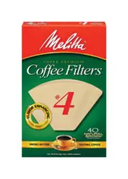 Melitta 624412 No.2 Natural Brown 12 Cups Cone Shape Coffee Filters