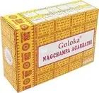 Goloka Nag Champa Masala Incense Stick Natural Aggarbatti 12 Pack|180g