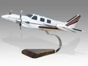 Piper PA-31 N2403X Desk Wood Airplane New Model Small Scale 1/48