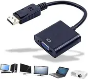 Angoily Sturdy Easy to Use Video Converter Cable Male to Vga Female Adapter No External Adapter Required
