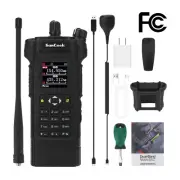 HAMGEEK APX-8000 12W Radio VHF UHF Walkie Talkie Dual PTT Duplex Mode Black