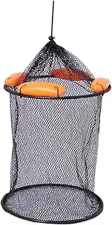 KQFCAZRE Float Fish Basket Foldable Accessories Folding Portable Lightweight Fishing Catch Fishing Cage Cage Nets Folding