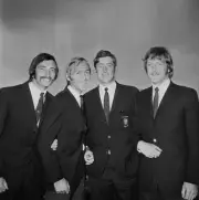 Britains Davis Cup Team At London Airport 1971 OLD PHOTO