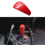 Red Carbon fiber color Gear Head Cover fit for Mazda BT-50 BT50 2012-2019