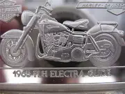 1.4-OZ.999 SILVER 1965 ELECTRA FLH 2ND EDITION ANNIV BAR HARLEY DAVIDSON + GOLD