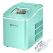 Costway 12KG Portable Ice Maker Ice Cube Machine Countertop Bar Cafe w/Scoop Green
