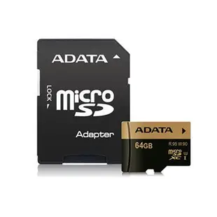 【捷修電腦。士林】ADATA 威剛 XPG microSDXC UHS-I U3 64G記憶卡(附轉卡) $ 1590