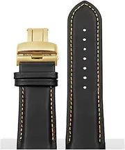 [HMCAUCVEJ] Curved End Watchband Fit For Tissot T035 1853 T035627A T035617A T035407A T035439 Leather Watch Strap Men Arc Band 22 23 24mm