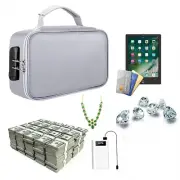 Fireproof Document Bag with Lock Safety Bag Waterproof 3 Layer File Storage
