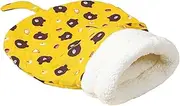Cat Sleeping Bags, Soft Plush Cat Sleeping Bags, Indoor Warm Cat Sleeping Bags, Cozy Pet Sleeping Bags, Kitten Sleeping Beds, Kitten Puppy Pet Snuggle Sleeping Bags (Yellow)