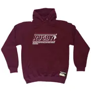 Uau Rugby Because Even Footballers Need Heroes - Funny Novelty Hoodies Hoodie