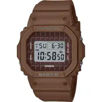 在飛比找momo購物網優惠-【CASIO 卡西歐】BABY-G 黑巧克力休閒電子手錶 畢