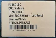 Funko Vinyl SODA: What If? Loki Frost Giant Sealed Case of 6 Cans w/ Chase